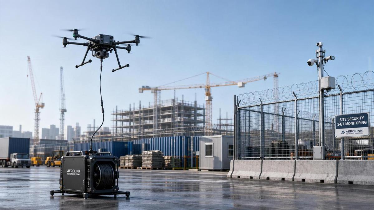 Portable Tethered Drone System Applications for Persistent Monitoring and Site Security