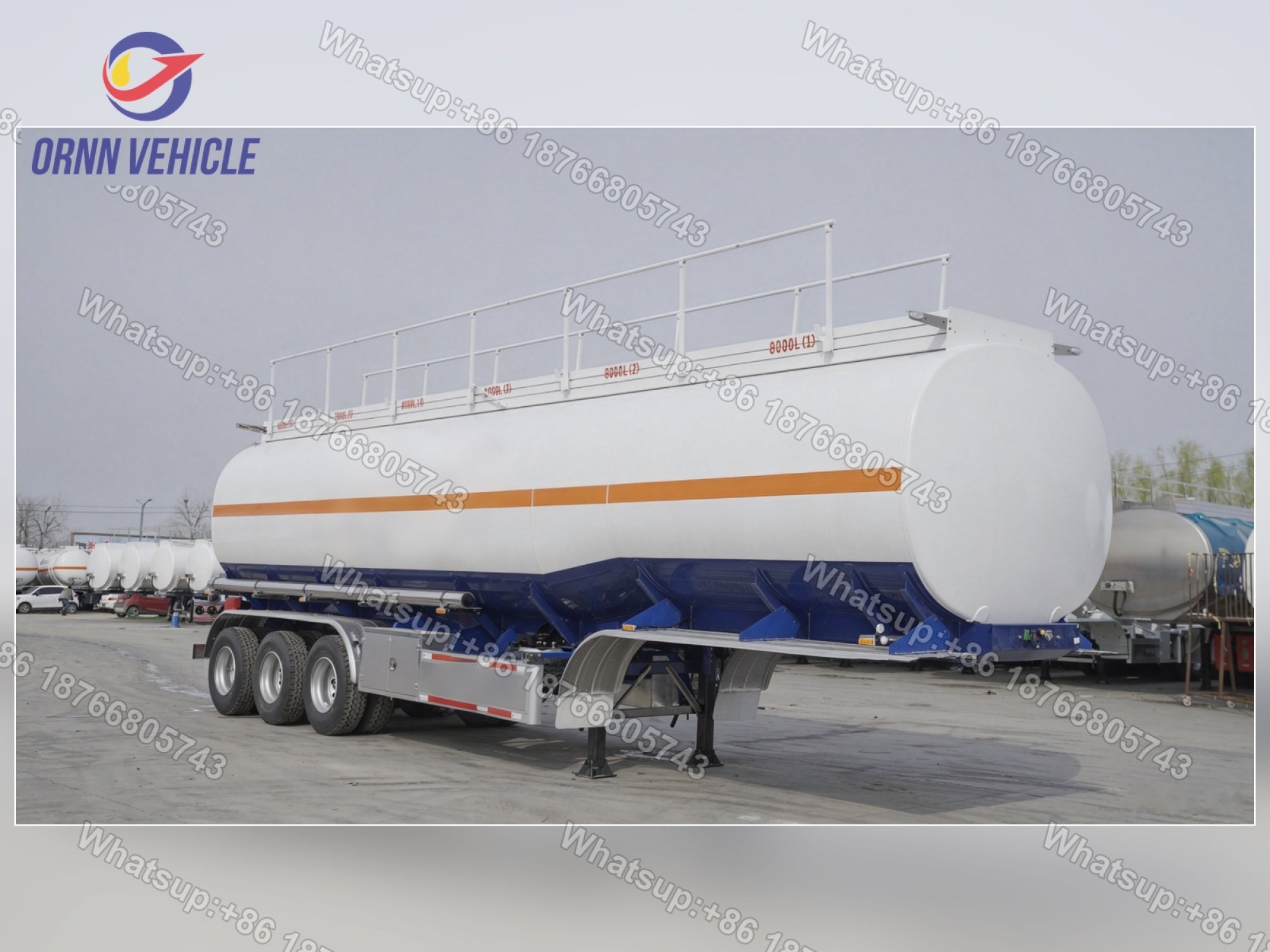 45 m³ 6-Compartment Painted Aluminum Alloy Fuel Tanker with Vapor Recovery 45 m³ 6-Compartment Painted Aluminum Alloy Fuel Tanker with Vapor Recovery