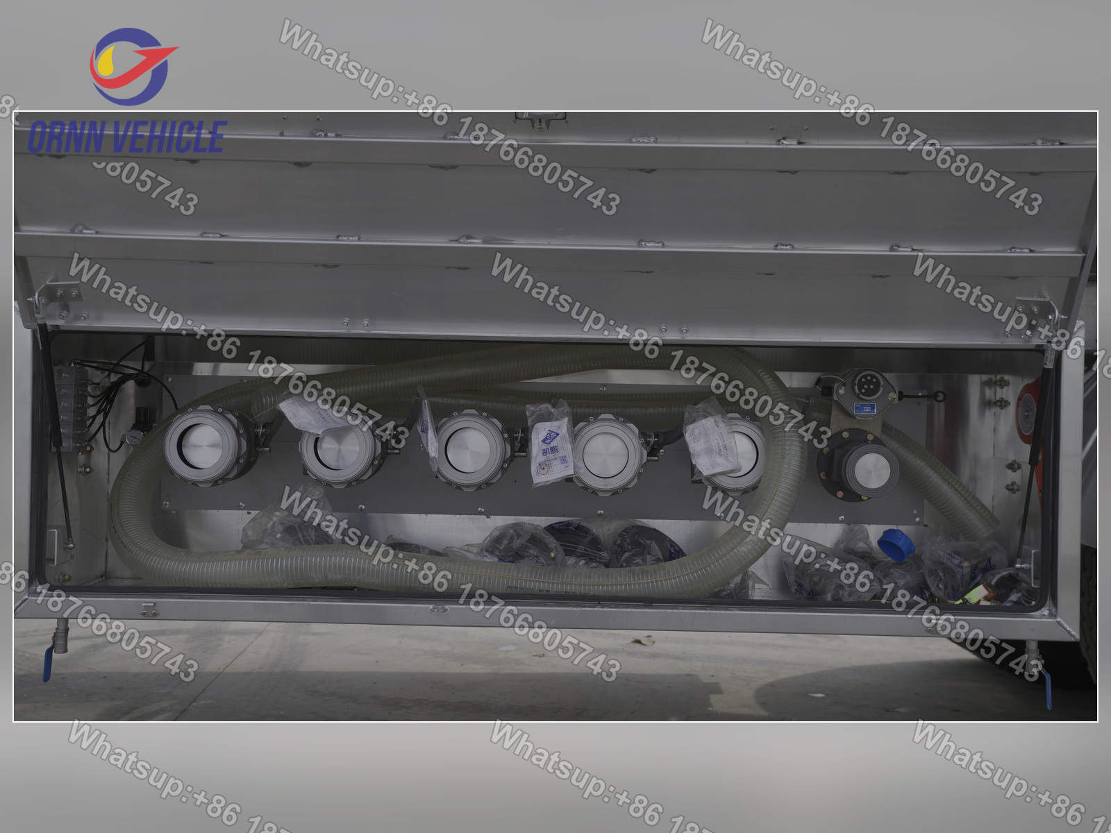50 m³ 5-Compartment Aluminum Alloy Oil Tanker Semi-Trailer