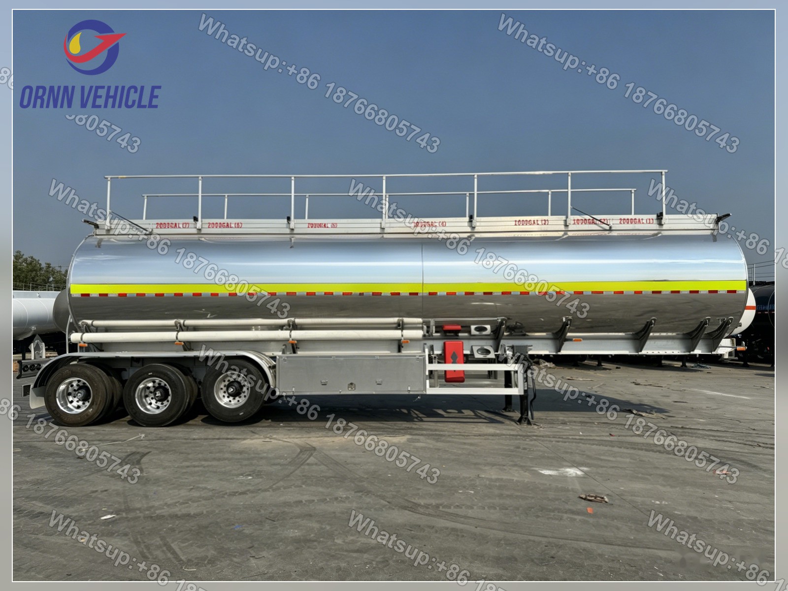 Aluminum/Alloy 3 Axles Tanker Aluminium Semi Trailer Aluminum/Alloy 3 Axles Tanker Aluminium Semi Trailer