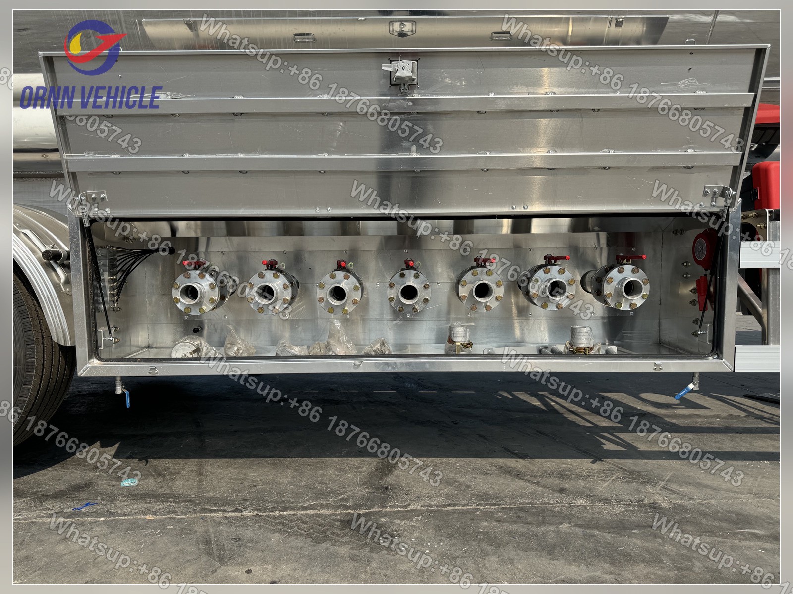 45 m³ 7-Compartment Polished Aluminum Alloy Fuel Tanker