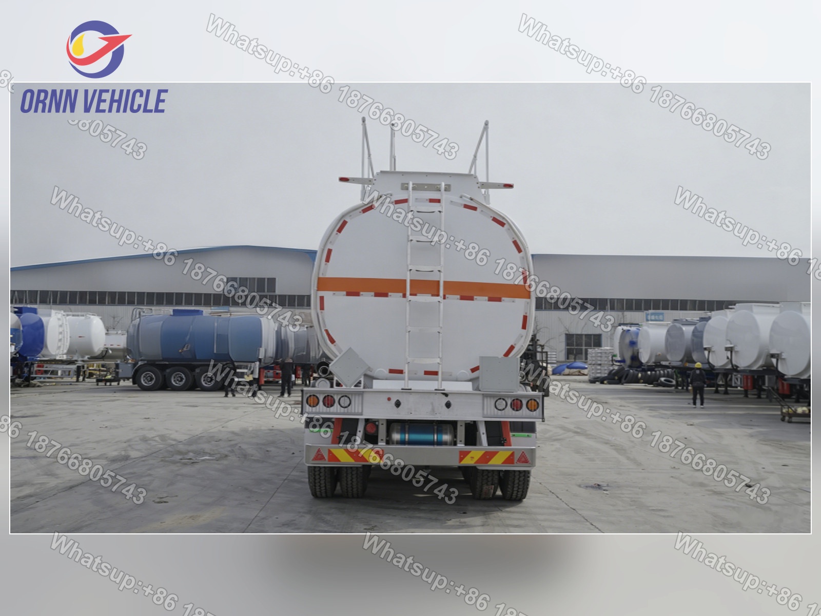 45 m³ 6-Compartment Aluminum Alloy Oil Tanker Semi-Trailer
