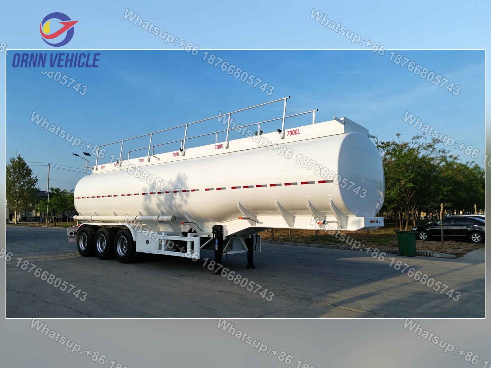 40 m³ 6-Compartment Carbon Steel Tanker Semi-Trailer
