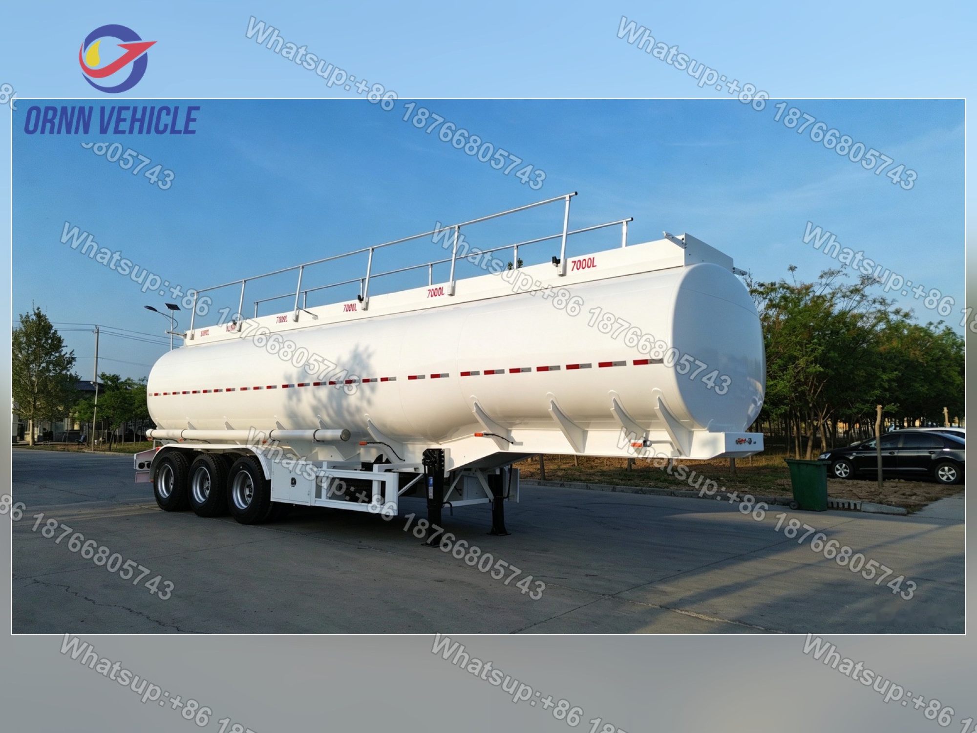 40 m³ 6-Compartment Carbon Steel Tanker Semi-Trailer 40 m³ 6-Compartment Carbon Steel Tanker Semi-Trailer