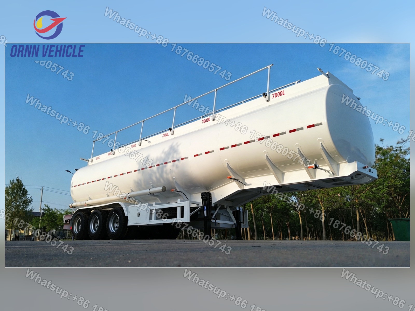 40 m³ 6-Compartment Carbon Steel Tanker Semi-Trailer