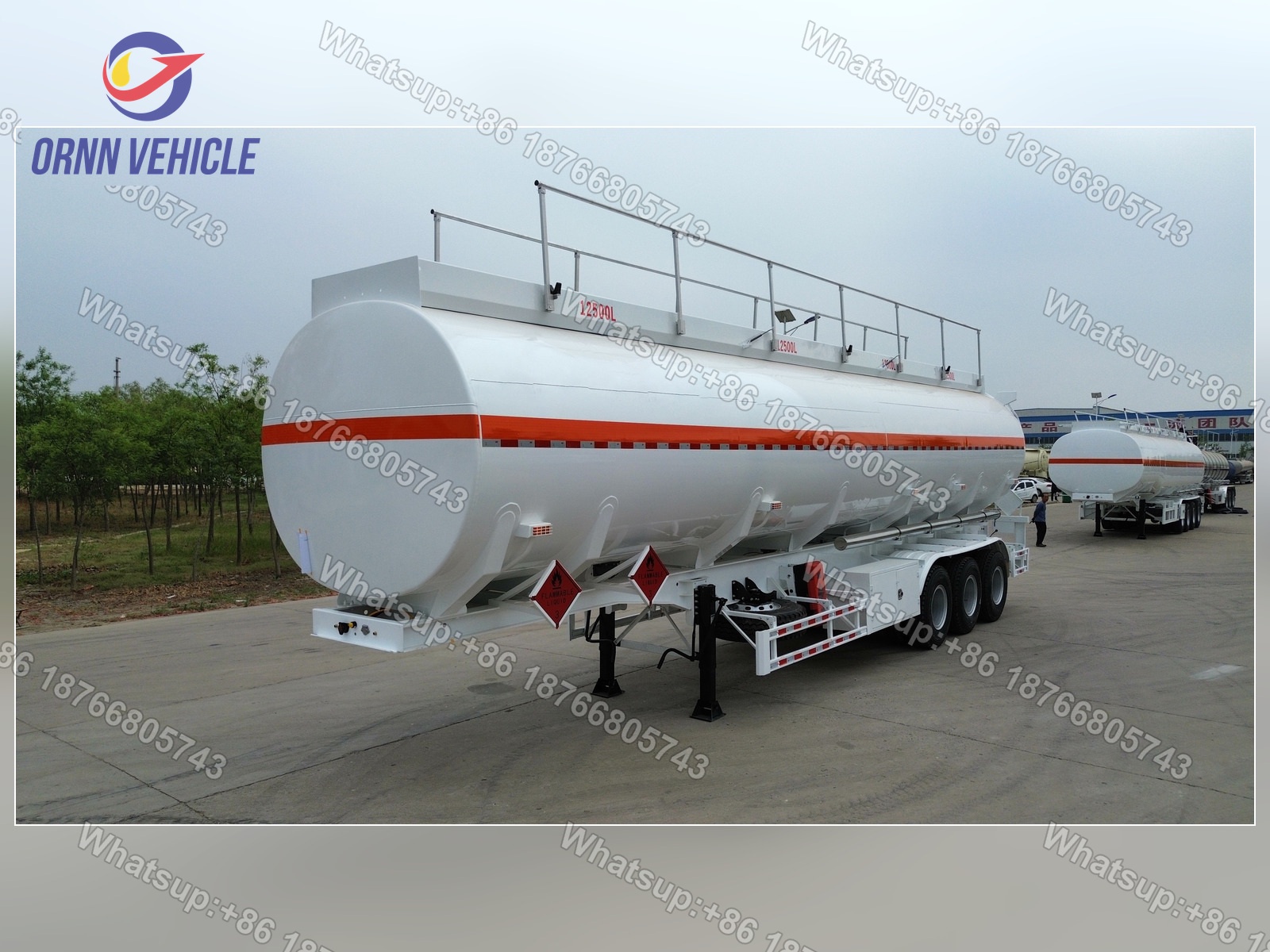 50 m³ 4-Compartment Carbon Steel Fuel Tanker