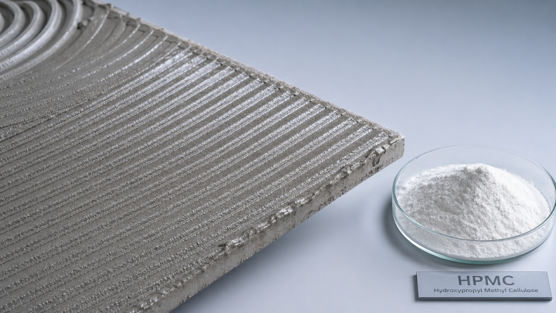 Extending open time for HPMC for tile adhesive applications