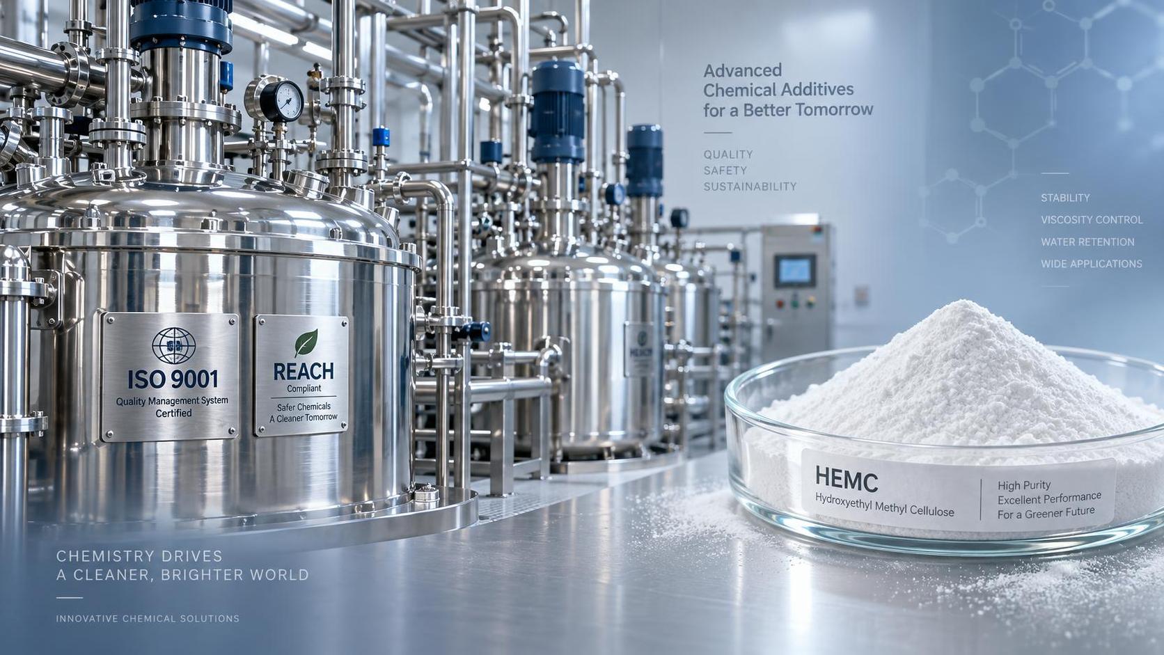 أفضل 5 مورّدين لـ HEMC الحاصلين على ISO 9001 والمتوافقين مع REACH لعلامات المنظفات التجارية في الاتحاد الأوروبي