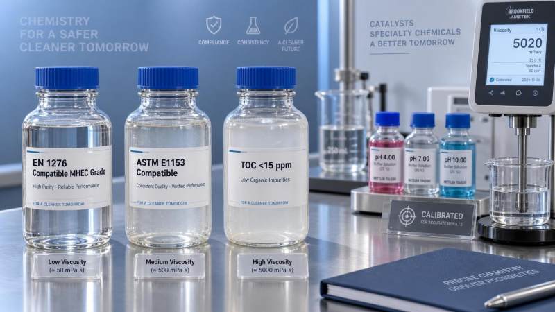 Do MHEC Grades Meet EN 1276 & ASTM E1153 Standards for Disinfectant Thickening Agents?