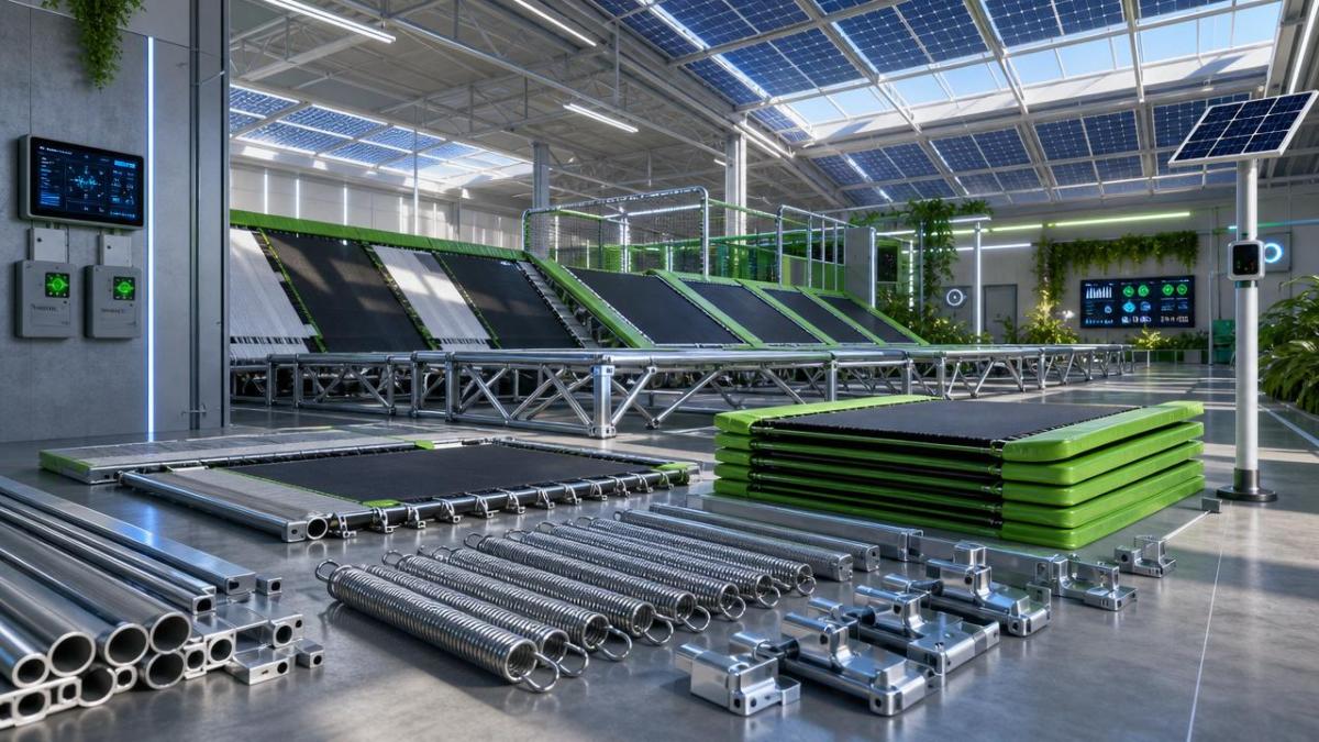How often should trampoline park parts be replaced