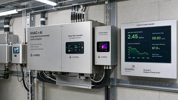 China's HVAC+AI Solutions Win Changi Airport T3 Energy Efficiency Project