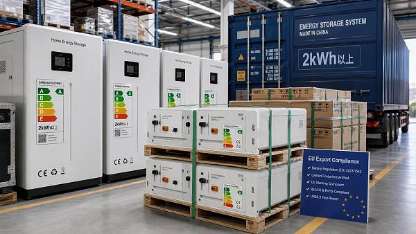 EU Battery Rule Tightens for 2kWh+ Energy Storage Imports