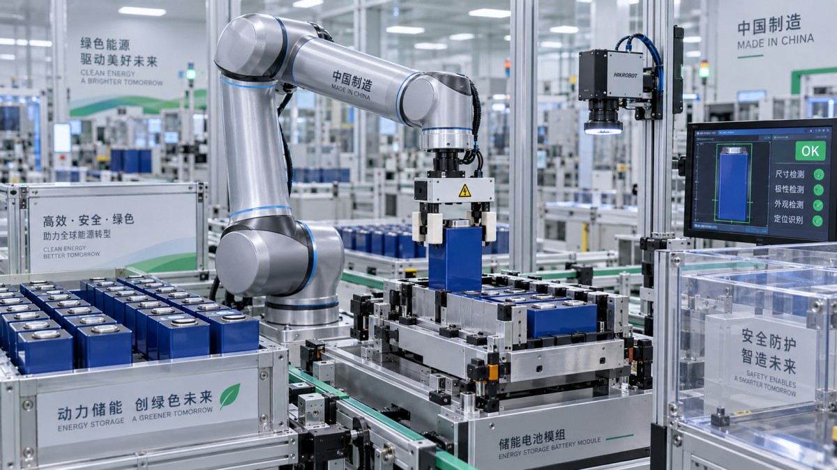 Using a Chinese industrial cobot to automate battery module assembly Using a Chinese industrial cobot to automate battery module assembly