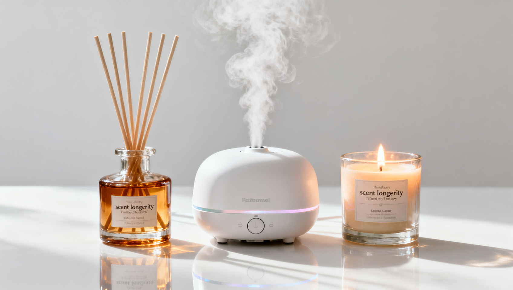 Home fragrance products with third-party scent longevity testing