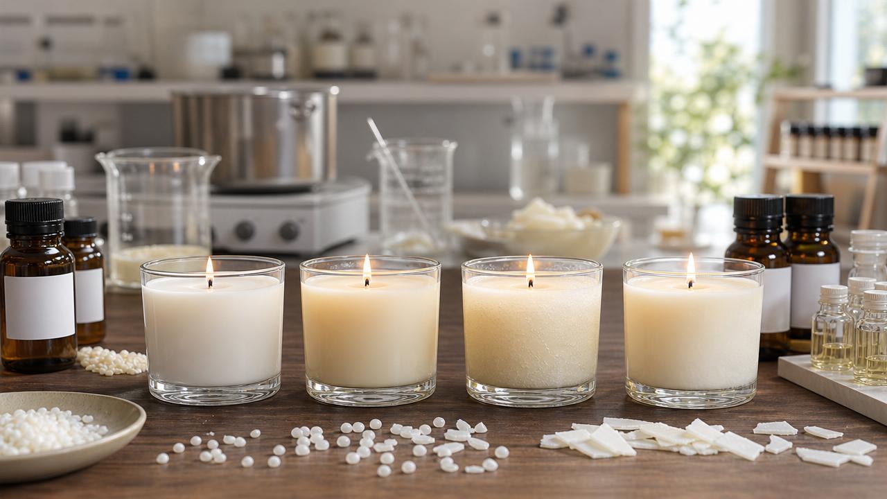 Why scent throw varies by wax in scented candles manufacturing