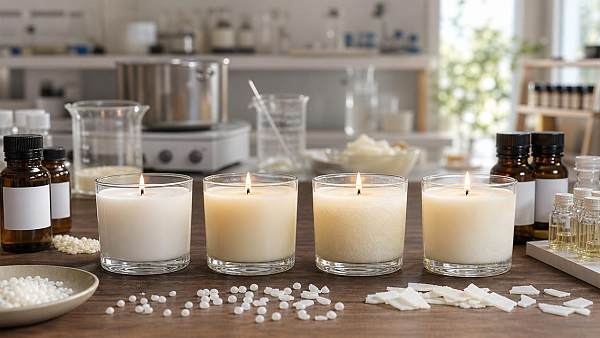 Why scent throw varies by wax in scented candles manufacturing