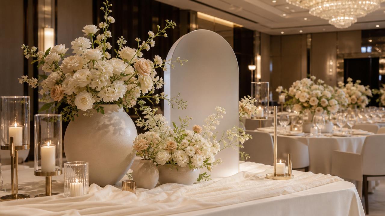 Decorative items for wedding that photograph well indoors