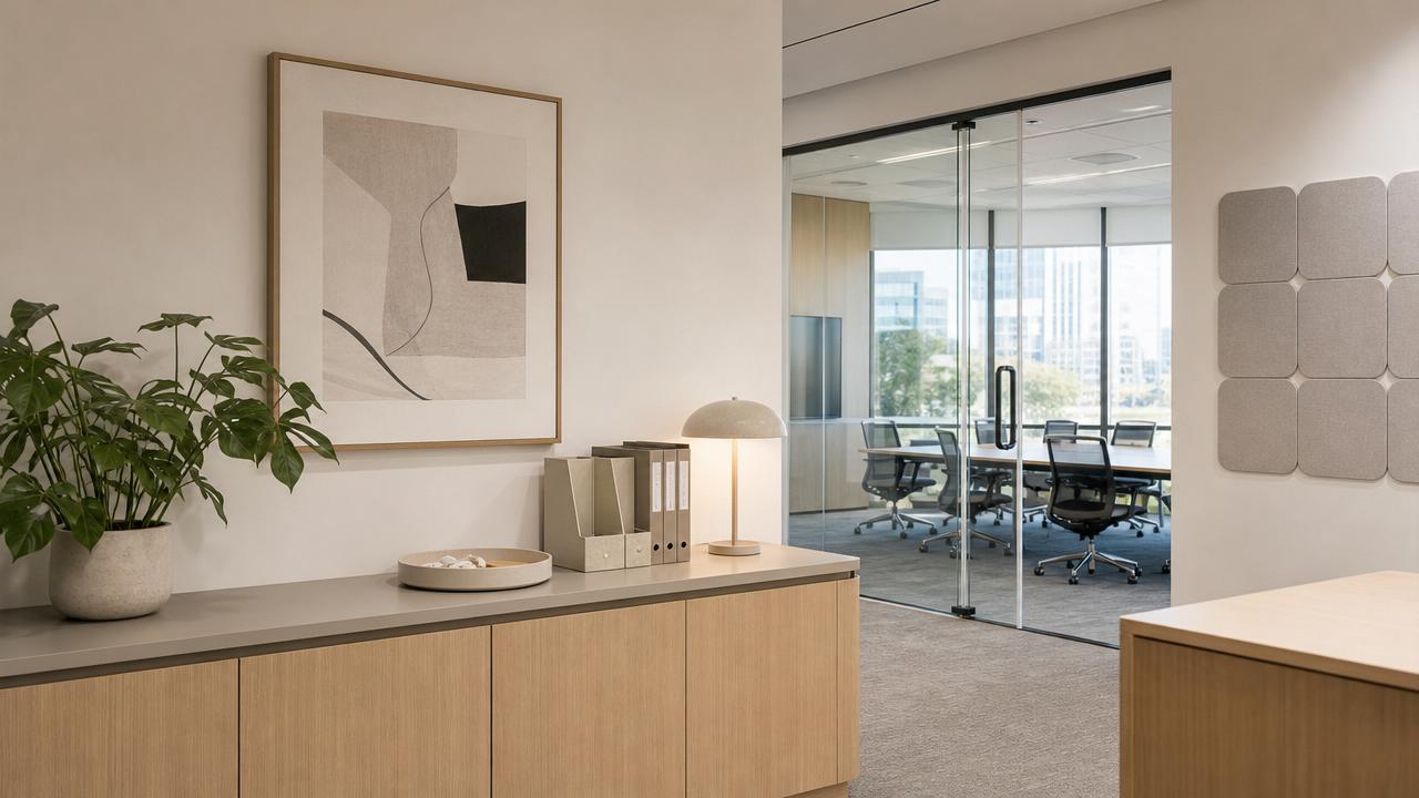 Decorative items for office that improve space without looking staged