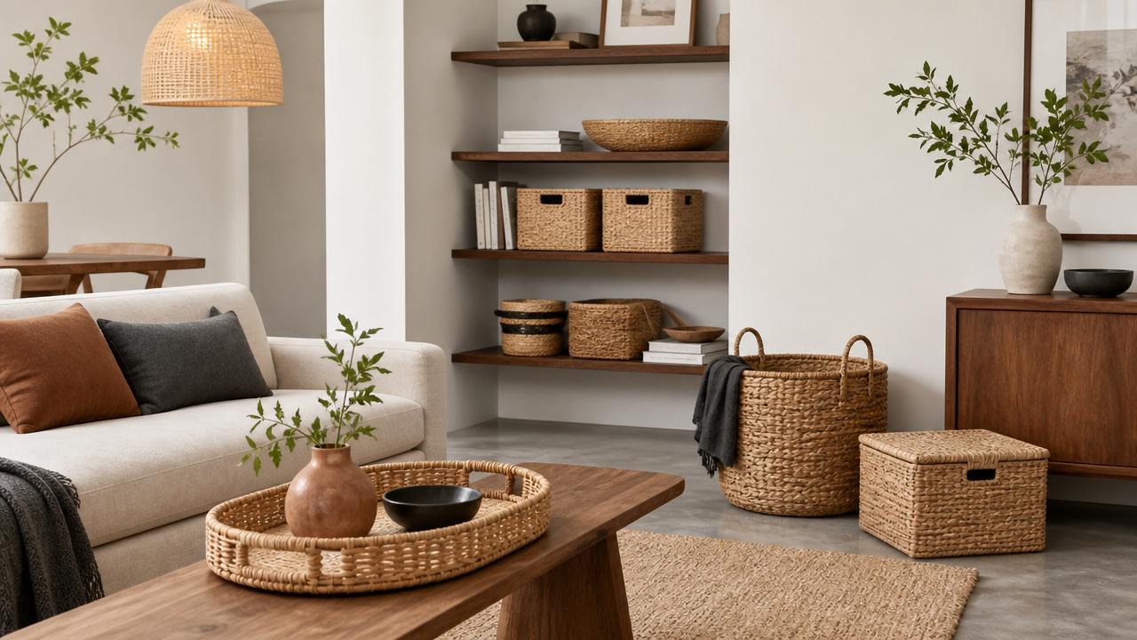 Woven home decor trends 2024 that still look current now