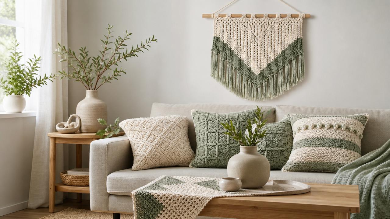 Can Crochet Weaving for home decor still feel modern today