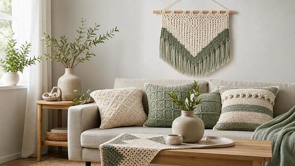 Can Crochet Weaving for home decor still feel modern today