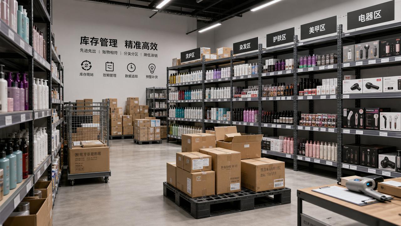 How can a salon products distributor reduce stock risk?