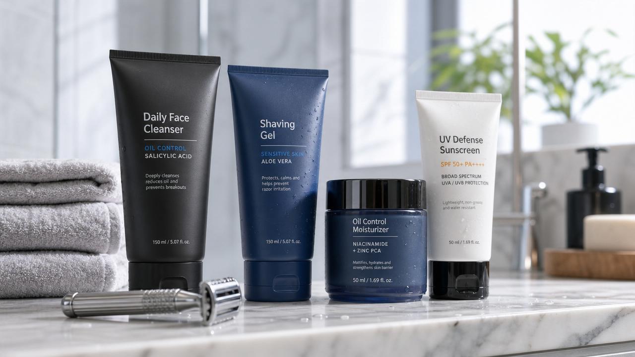 Skincare Products for Men: How to Choose by Skin Type, Shaving Habits, and Daily Routine