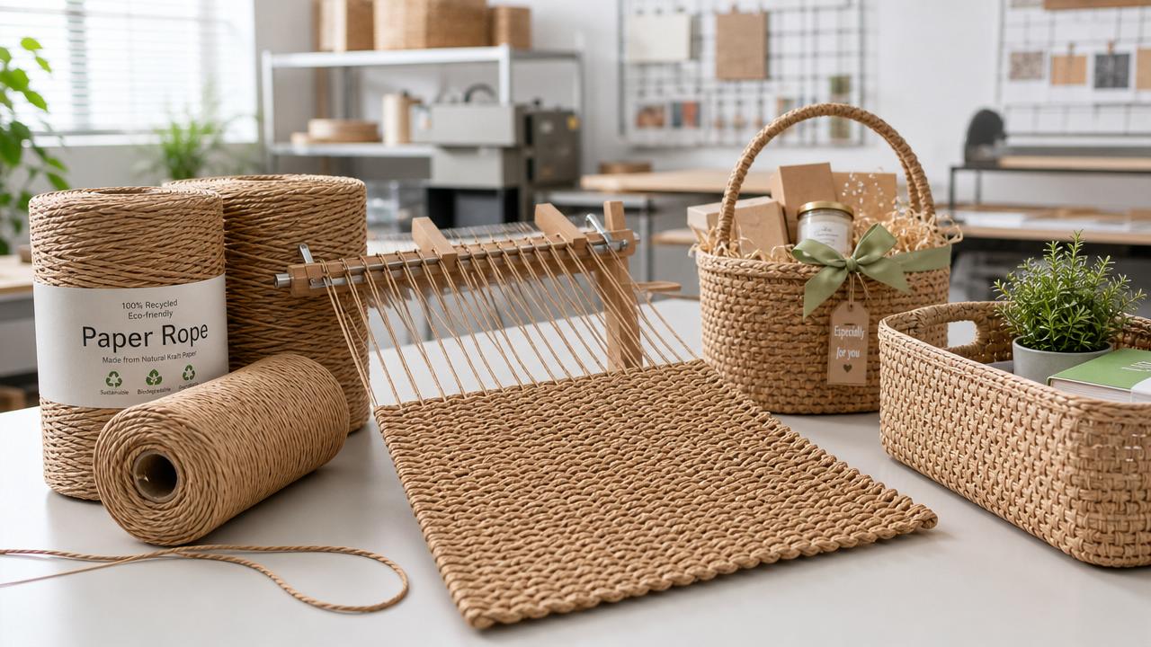 Paper Rope Weaving Explained: Materials, Process Steps, and Suitable Product Applications