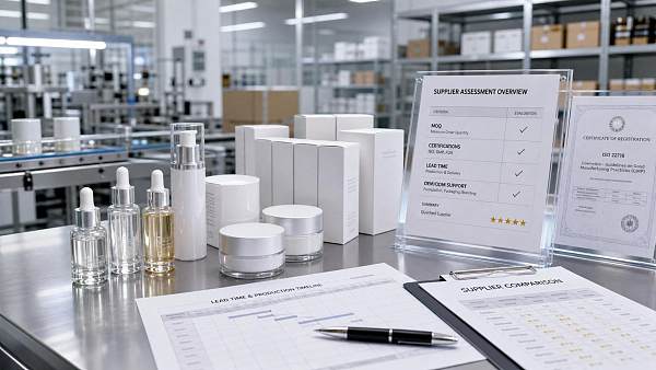 How to Evaluate Skincare Suppliers: MOQ, Certifications, Lead Times, and OEM Support