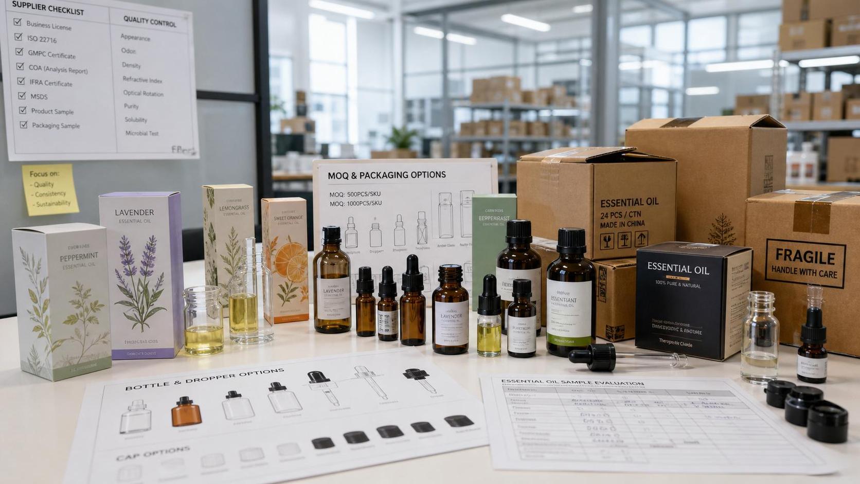 Aromatherapy Oils Bulk Order Guide: MOQ, Packaging Options, and Supplier Checks