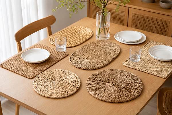 Straw Weaving Placemats: Common Styles, Material Differences, and Best Use Cases