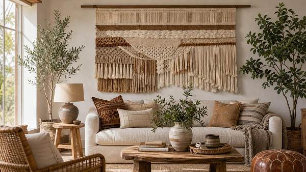 How to Choose Woven Decor Wall Art for Modern, Rustic, and Boho Interiors