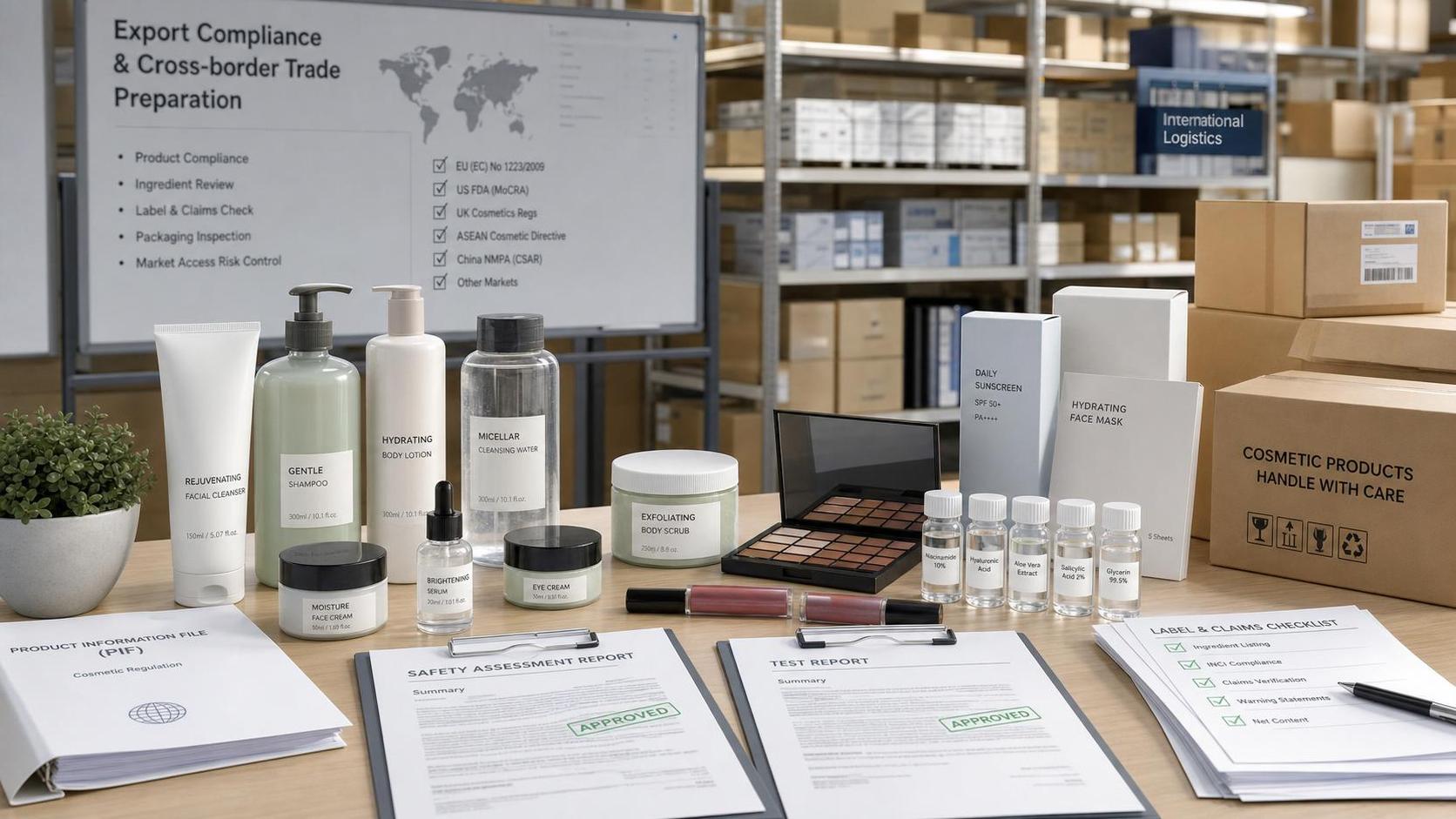 Beauty Export Overview: Key Product Categories, Compliance Checks, and Market Entry Risks