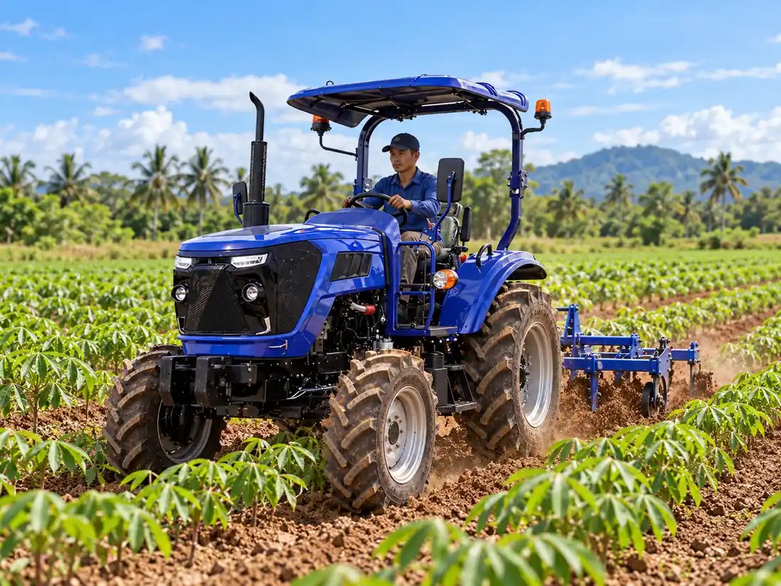 03-oxplo-cassava-inter-row-cultivation Tractor for Cassava Farms in Thailand: What Matters for Planting, Cultivation and Hauling
