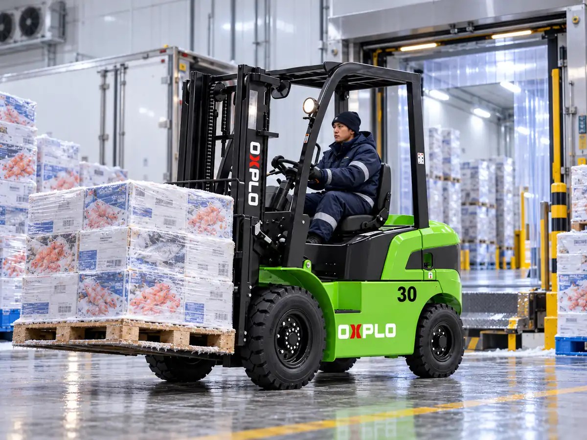 05_OXPLO_Thailand_Cold_Chain_Loading Forklift for Thailand Cold Storage: Battery, Condensation and Floor Conditions to Check