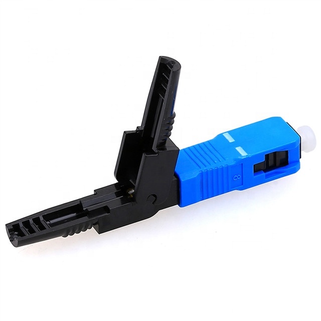 SC UPC Mechanical Splice FTTH Optical Fiber Fast Assembly connector and construction detail for