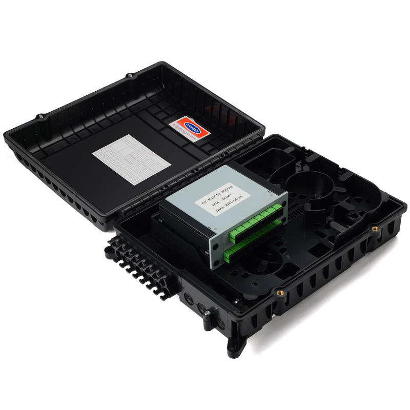 Outdoor fiber optic splitter box for reliable FTTx network cable protection