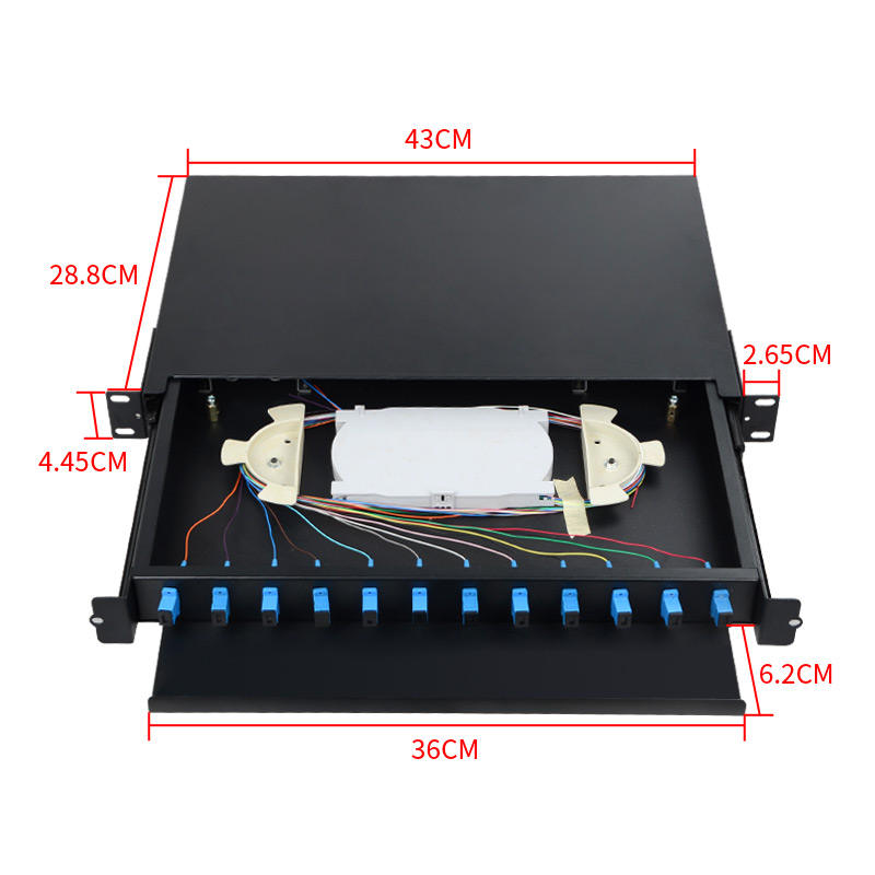 OTB Sliding Fiber Optic Terminal Box Patch Panel standard accessories and package contents