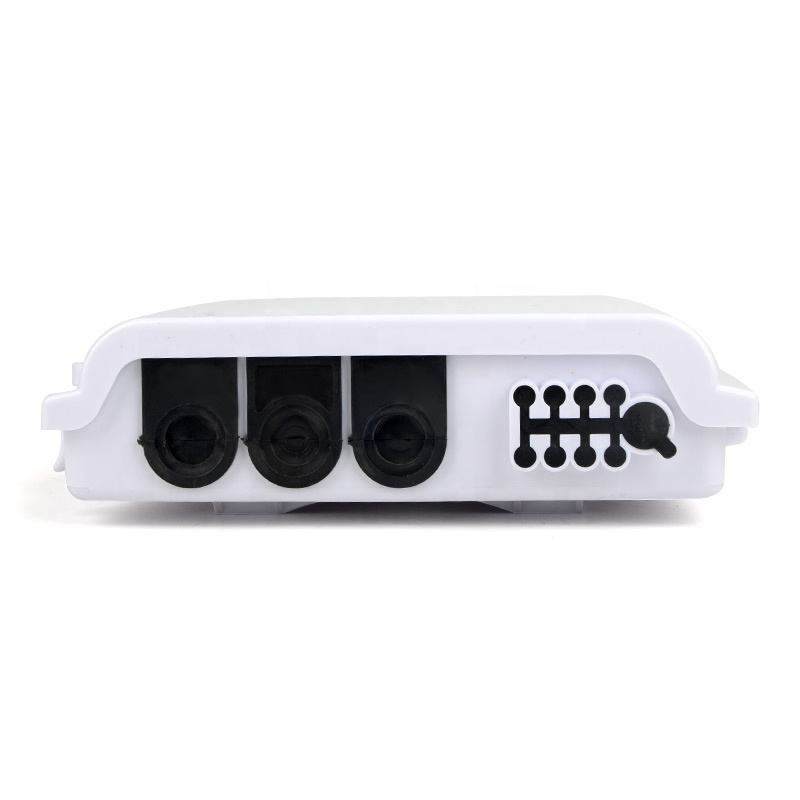 Wall-mounted fiber distribution box adapter and splitter panel