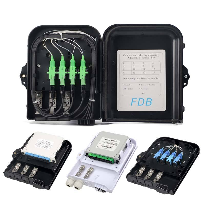 LF076 waterproof ABS FTTH fiber optic distribution box for 8 16 24 32 core networks