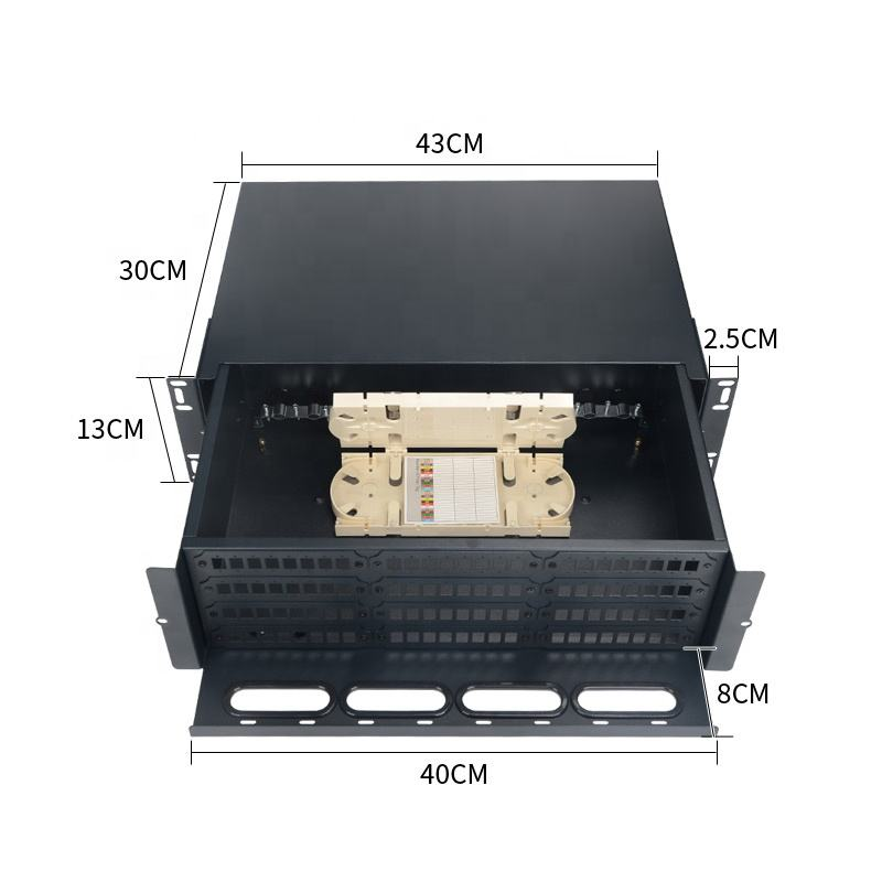 OTB Sliding Fiber Optic Terminal Box Patch Panel dimensions and specification detail