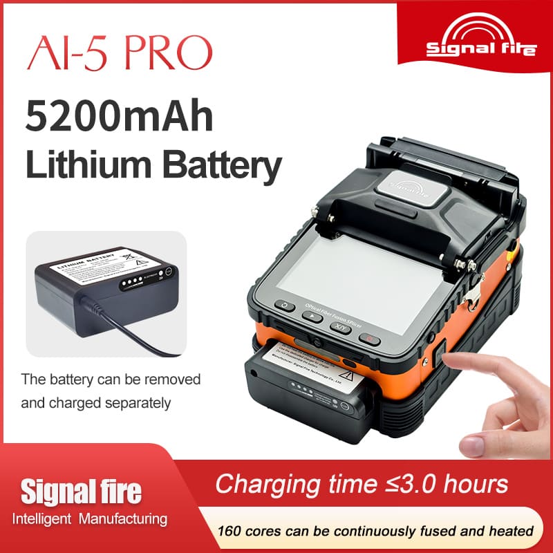 Signal Fire AI5 PRO Mini Handheld Fiber Optic Splicer – product view for B2B fiber network