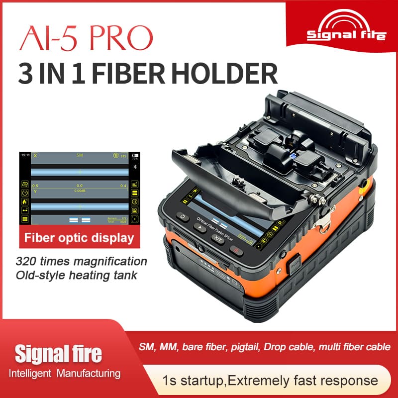 Signal Fire AI5 PRO Mini Handheld Fiber Optic Splicer – connector and construction detail for