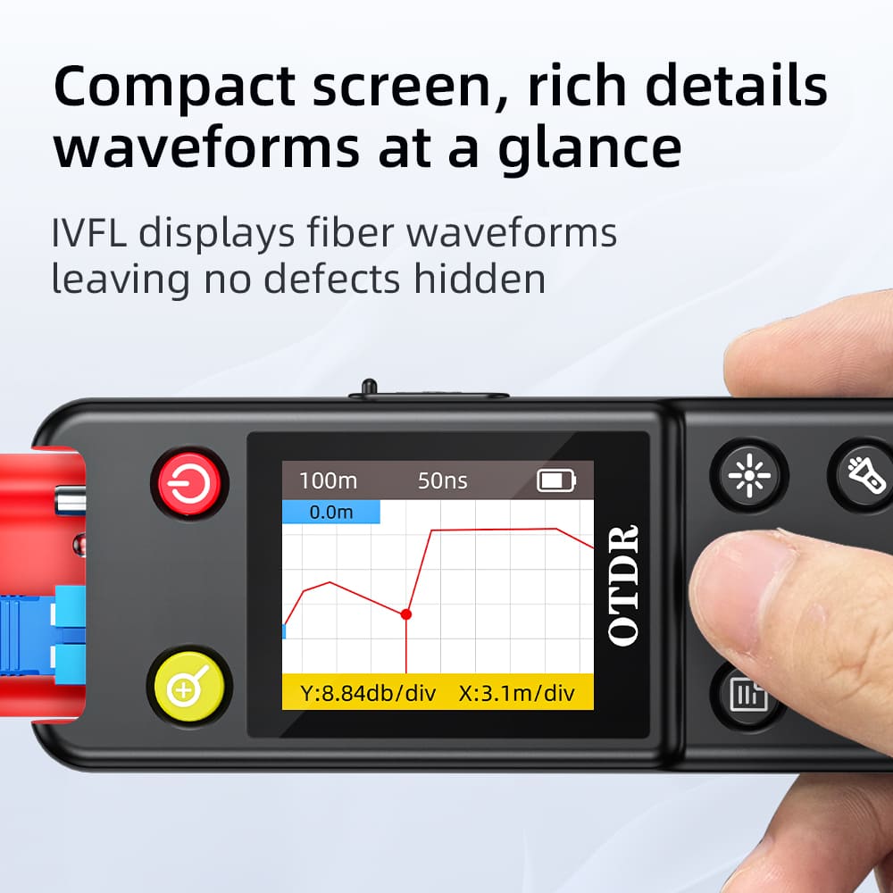 20km Rechargeable Pen-Style OTDR Fiber Fault Locator with VFL and IVFL