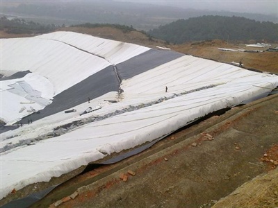Geomembranes for landfill sites can be treated according to design requirements