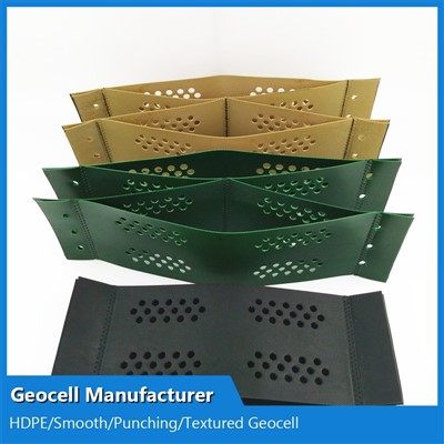 Geocell slope protection