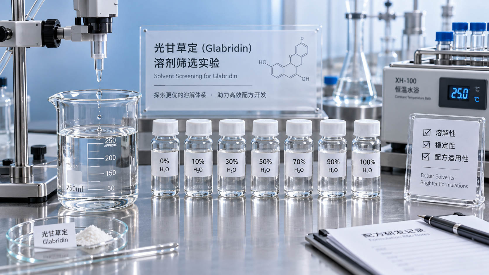 Formulating with Glabridin: Solvent Selection for Clear Cosmetic Serums