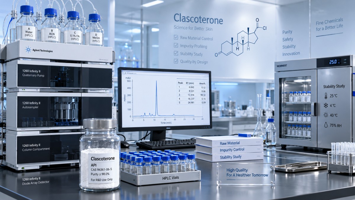 Clascoterone Raw Material for Topical Drug Development: Impurity Control Clascoterone Raw Material for Topical Drug Development: Impurity Control