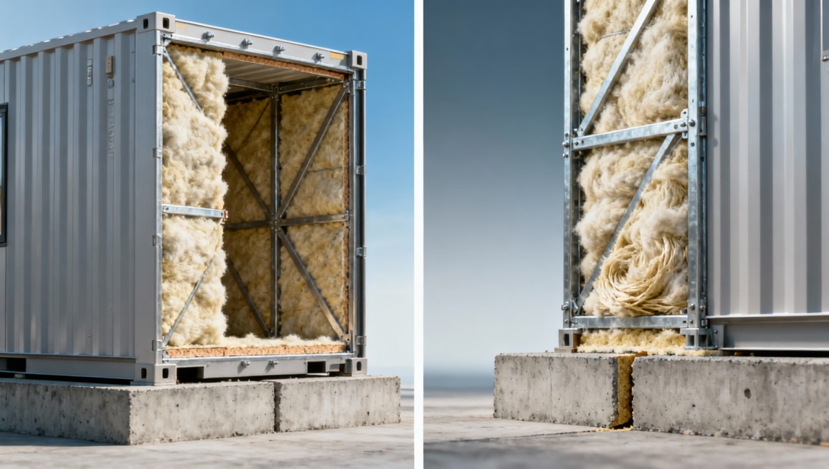 Thermal efficiency gaps between modular cabin shells and installed insulation Thermal efficiency gaps between modular cabin shells and installed insulation
