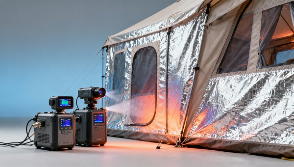 Thermal efficiency claims for glamping tents—measured how, and by whom?